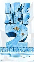 New 128x160 mobile wallpapers Cartoon, Ice Age, The Meltdown free download.