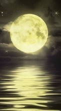 New mobile wallpapers - free download. Moon,Night,Landscape,Pictures picture and image for mobile phones.