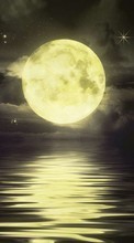 New mobile wallpapers - free download. Moon,Night,Landscape,Pictures picture and image for mobile phones.