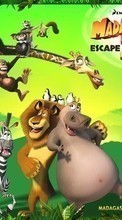 New 128x160 mobile wallpapers Cartoon, Madagascar, Escape Africa free download.