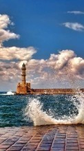 New mobile wallpapers - free download. Lighthouses,Sea,Landscape picture and image for mobile phones.