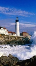 Lighthouses, Sea, Nature, Water for Motorola DEVOUR