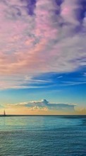 Sea, Sky, Clouds, Landscape for HTC Desire 200