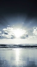 New mobile wallpapers - free download. Landscape, Sky, Sea, Sun picture and image for mobile phones.