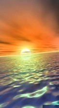 New mobile wallpapers - free download. Landscape, Water, Sky, Sea, Sun picture and image for mobile phones.