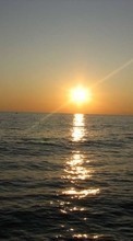 New 240x400 mobile wallpapers Landscape, Water, Sunset, Sky, Sea, Sun free download.