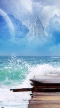 New mobile wallpapers - free download. Landscape, Water, Sky, Sea picture and image for mobile phones.