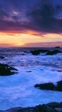 Sea, Clouds, Landscape, Waves, Sunset