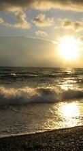 Sea, Landscape, Beach, Sunset