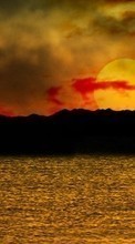 New 240x320 mobile wallpapers Landscape, Sunset, Sea, Sun free download.
