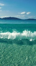 New mobile wallpapers - free download. Sea,Landscape,Waves picture and image for mobile phones.
