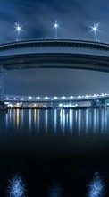 New mobile wallpapers - free download. Bridges,Night,Landscape picture and image for mobile phones.