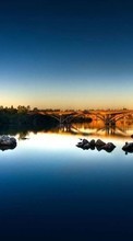 New mobile wallpapers - free download. Bridges, Landscape, Rivers picture and image for mobile phones.