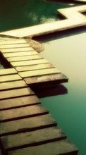 New mobile wallpapers - free download. Bridges, Landscape, Water picture and image for mobile phones.