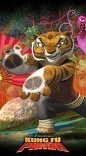 New mobile wallpapers - free download. Cartoon, Panda Kung-Fu, Tigers picture and image for mobile phones.