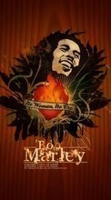 New mobile wallpapers - free download. Music, Drawings, Bob Marley picture and image for mobile phones.