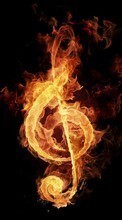 New mobile wallpapers - free download. Music, Fire picture and image for mobile phones.