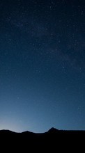 New mobile wallpapers - free download. Sky, Night, Landscape, Stars picture and image for mobile phones.