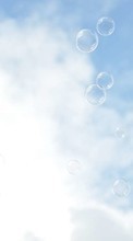 New mobile wallpapers - free download. Sky, Clouds, Landscape, Bubbles picture and image for mobile phones.