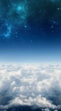 New mobile wallpapers - free download. Sky, Clouds, Landscape, Stars picture and image for mobile phones.