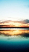 New mobile wallpapers - free download. Landscape, Sunset, Sky, Lakes picture and image for mobile phones.