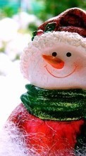 New mobile wallpapers - free download. Snowman, Objects, Winter picture and image for mobile phones.