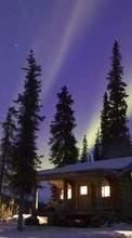 Night,Landscape,Nature,Winter for Nokia 301