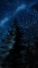 New mobile wallpapers - free download. Night,Landscape,Stars picture and image for mobile phones.