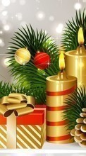 New 1024x768 mobile wallpapers New Year, Objects, Holidays, Pictures, Christmas, Xmas, Candles free download.