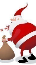 New Year, Holidays, Christmas, Xmas, Santa Claus for Sony Xperia SP