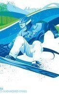 New mobile wallpapers - free download. Sport, Winter, Olympics, Drawings, Snowboarding picture and image for mobile phones.