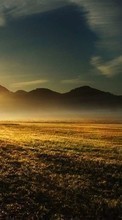 New mobile wallpapers - free download. Landscape,Fields,Nature,Dawn picture and image for mobile phones.