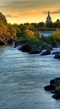 New 1024x600 mobile wallpapers Landscape, Rivers free download.