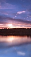 New mobile wallpapers - free download. Landscape, Rivers, Sunset picture and image for mobile phones.