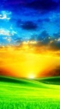 New mobile wallpapers - free download. Landscape, Sunset, Sun picture and image for mobile phones.