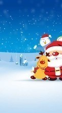Holidays, Pictures, Christmas, Xmas, Santa Claus, Snow, Winter for Motorola Atrix 2