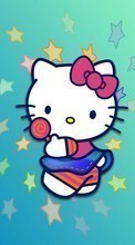 New mobile wallpapers - free download. Drawings, Hello Kitty picture and image for mobile phones.