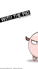 New mobile wallpapers - free download. Drawings, Pigs picture and image for mobile phones.