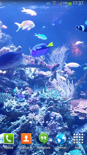 Download livewallpaper Aquarium HD 2 for Android.