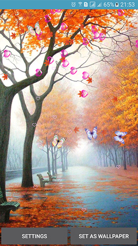 Download livewallpaper Autumn by 3D Top Live Wallpaper for Android.