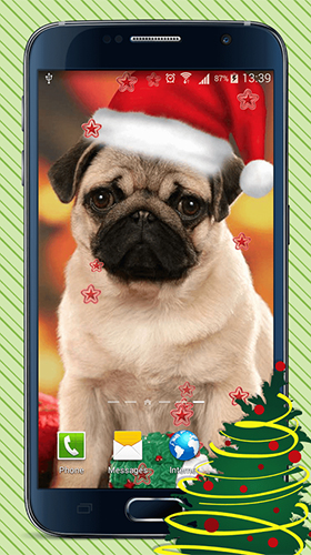 Download Christmas dogs free Holidays livewallpaper for Android phone and tablet.