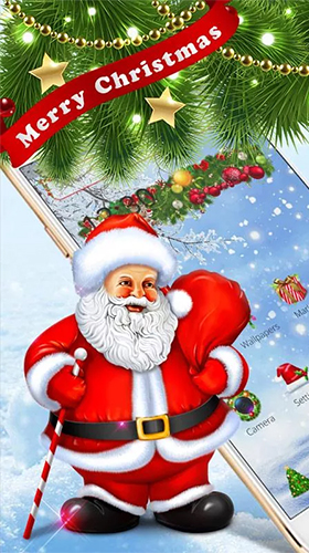 Download livewallpaper Christmas Santa for Android.