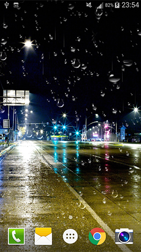 Download livewallpaper City rain for Android.
