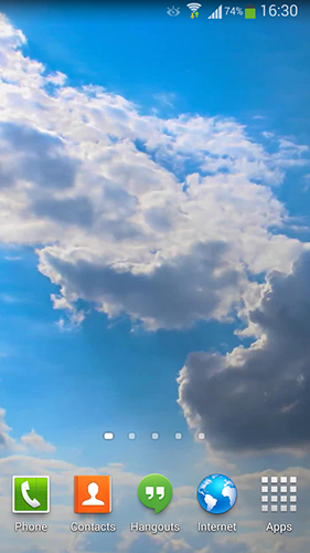 Download livewallpaper Clouds HD 5 for Android.