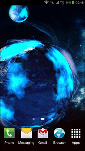 Download livewallpaper Deep space 3D for Android.
