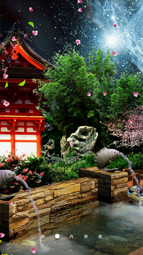 Download livewallpaper Eastern garden by Amax LWPS for Android.