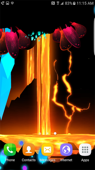 Download livewallpaper Epic Lava Cave for Android.