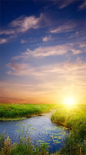 Download Fantasy sunset free Landscape livewallpaper for Android phone and tablet.