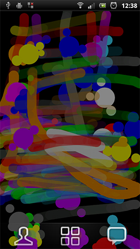 Download livewallpaper Finger paint for Android.