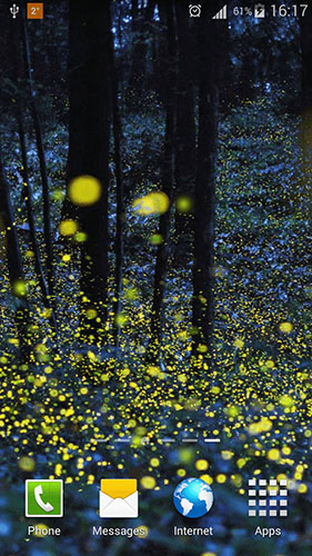 Download livewallpaper Fireflies by Phoenix Live Wallpapers for Android.